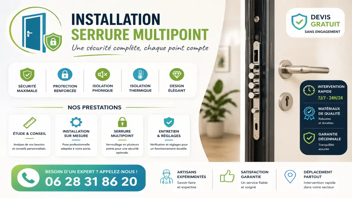 Dépannage serrure multipoint Marseille 13010 serrurier rapide